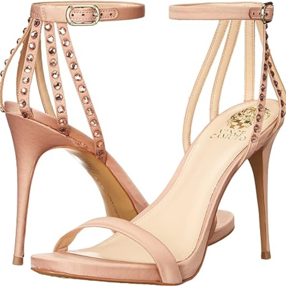 Vince Camuto (Daphery High Heel Dress Heeled Sandal) Rose Gold